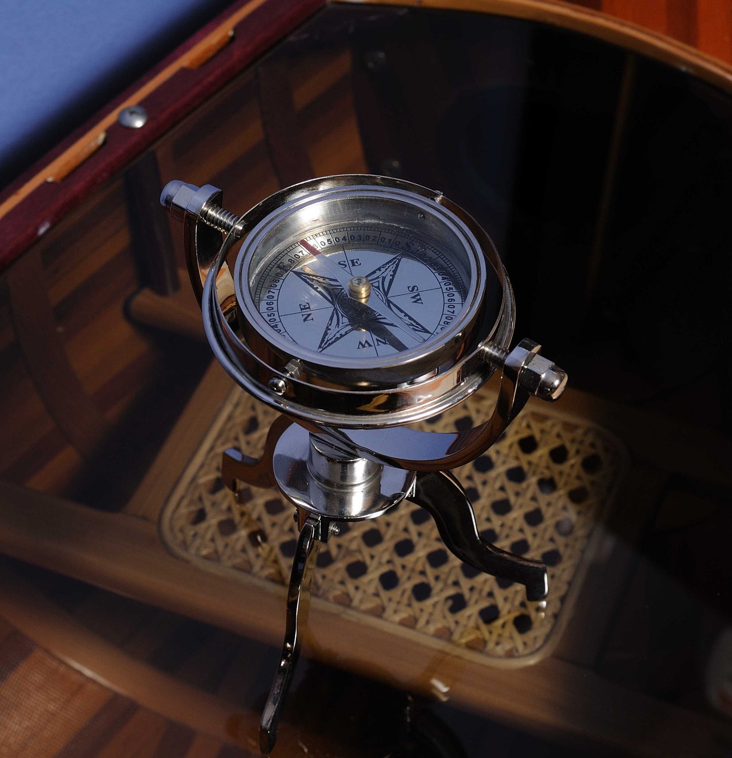 5" X 5" X 8.5" Gimbaled Compass On Tristand LuxuryLifeWay Online Store