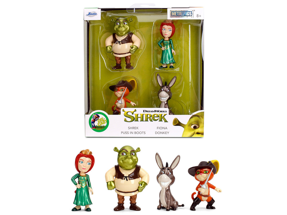 Set of 4 Diecast Figures "Shrek" (2001) Movie "Metalfigs" Series by Jada LuxuryLifeWay Online Store
