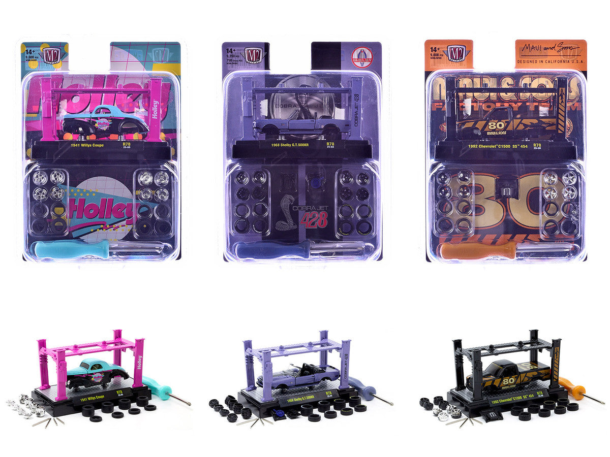 Model Kit 3 piece Car Set Release 78 Limited Edition to 9600 pieces Worldwide 1/64 Diecast Model Cars by M2 Machines LuxuryLifeWay Online Store