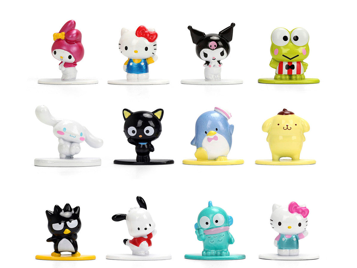 Set of 12 Diecast Figures "Hello Kitty and Friends" Franchise "Nano Metalfigs" Series Diecast Models by Jada LuxuryLifeWay Online Store