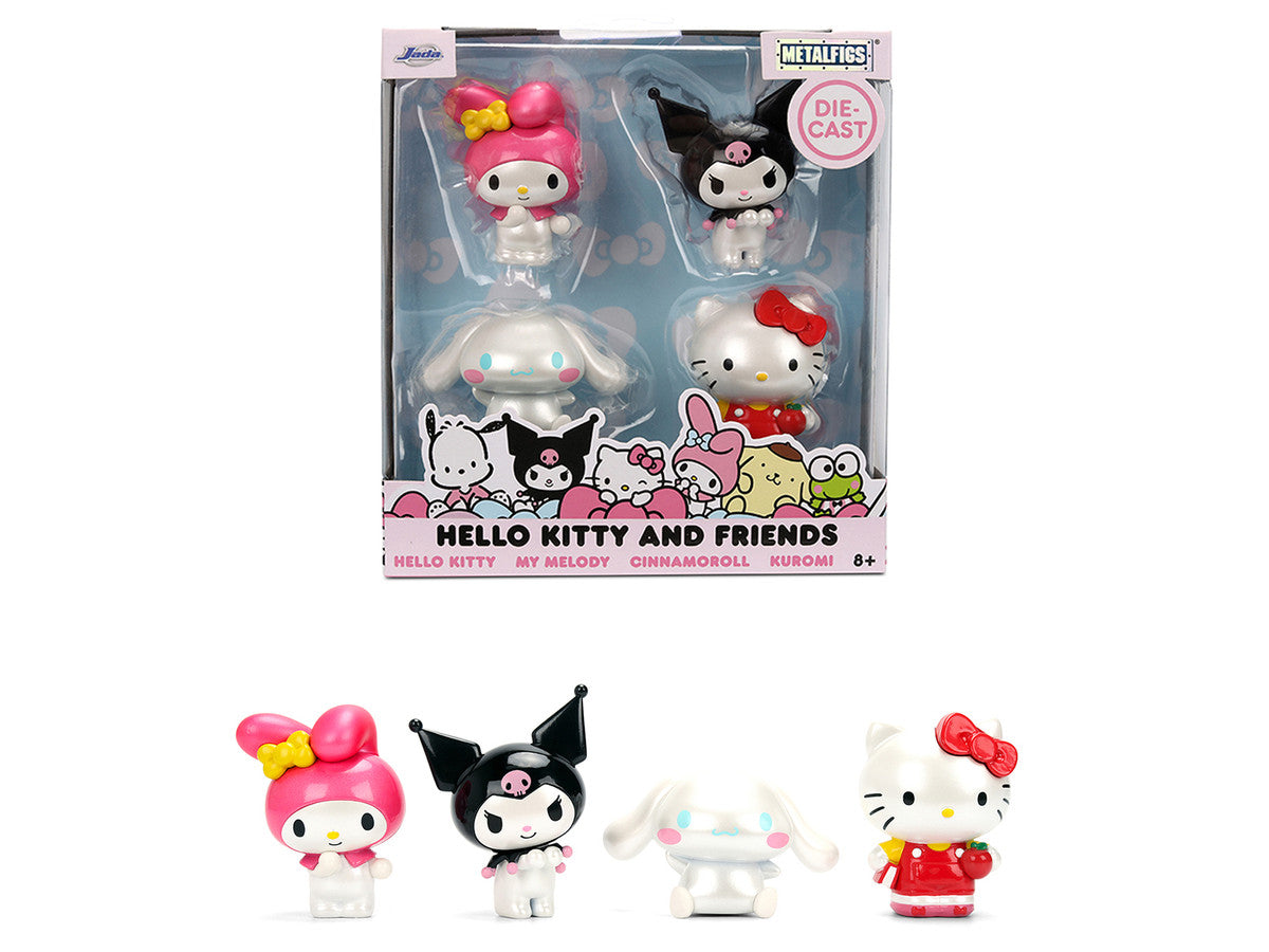 Set of 4 Diecast Figures "Hello Kitty and Friends" Franchise "Metalfigs" Series Diecast models by Jada LuxuryLifeWay Online Store