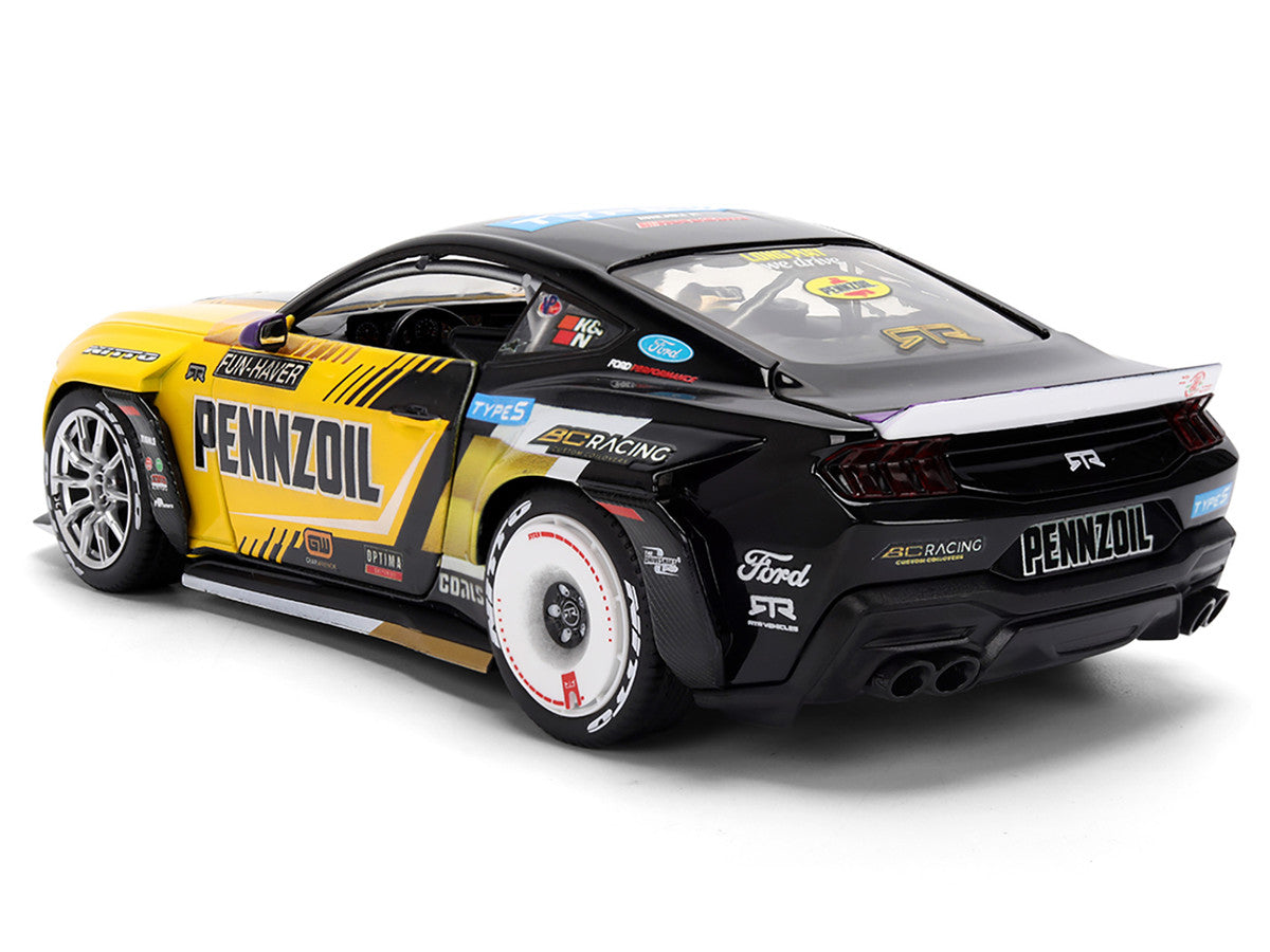 Ford Mustang RTR #88 Chelsea Denofa "Pennzoil" "Formula Drift PRO Championship" (2025) with Lights "RTR Vehicles" Series 1/24 Diecast Model Car by Jada LuxuryLifeWay Online Store
