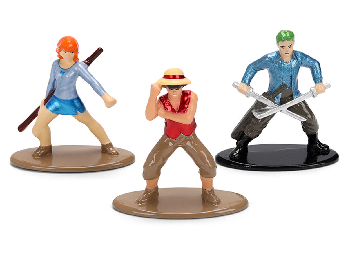 Set of 3 Diecast Figures "One Piece" (2023-Current) TV Series "Nano Metalfigs" Series Diecast Models by Jada LuxuryLifeWay Online Store