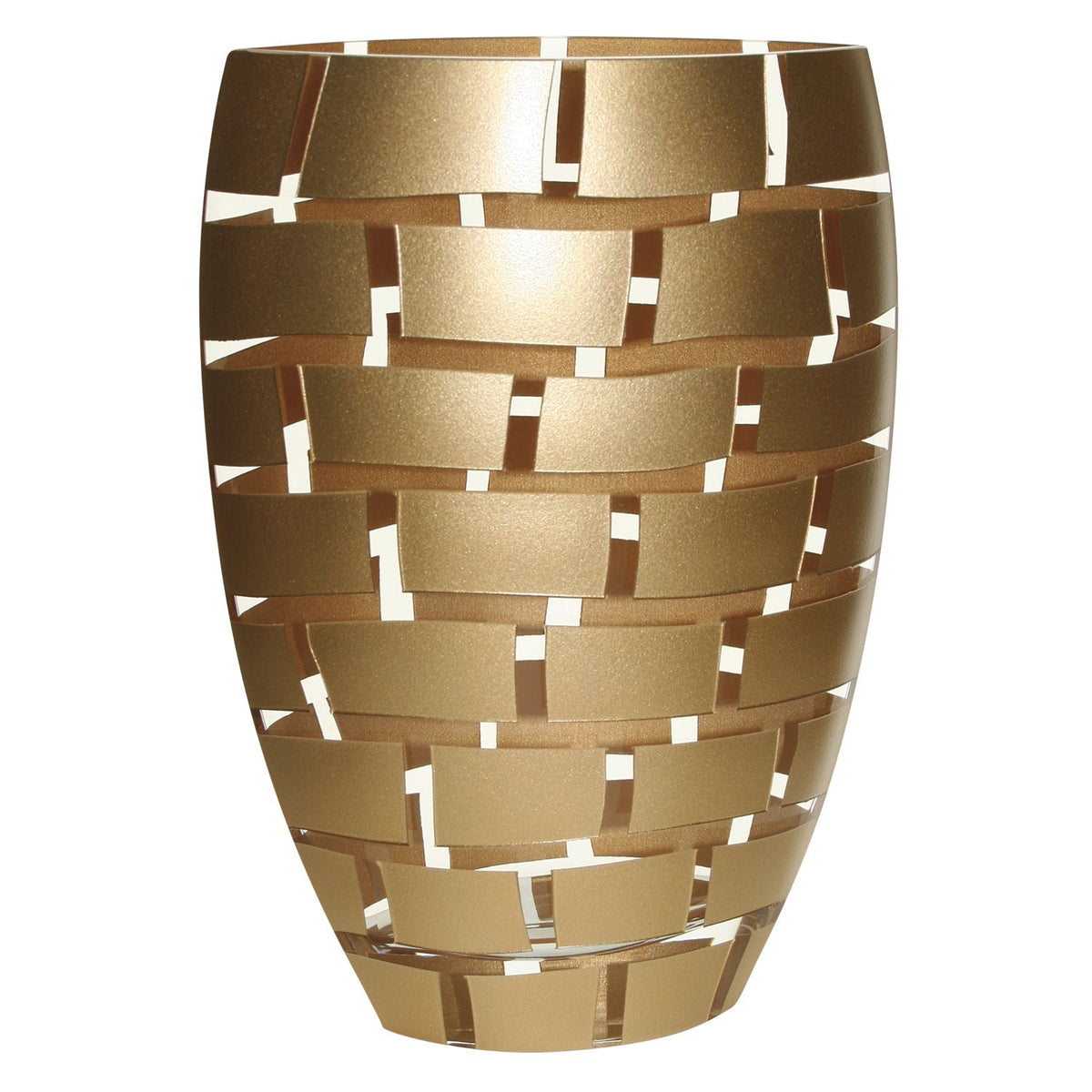 12 Mouth Blown Wall Design Gold Vase LuxuryLifeWay Online Store