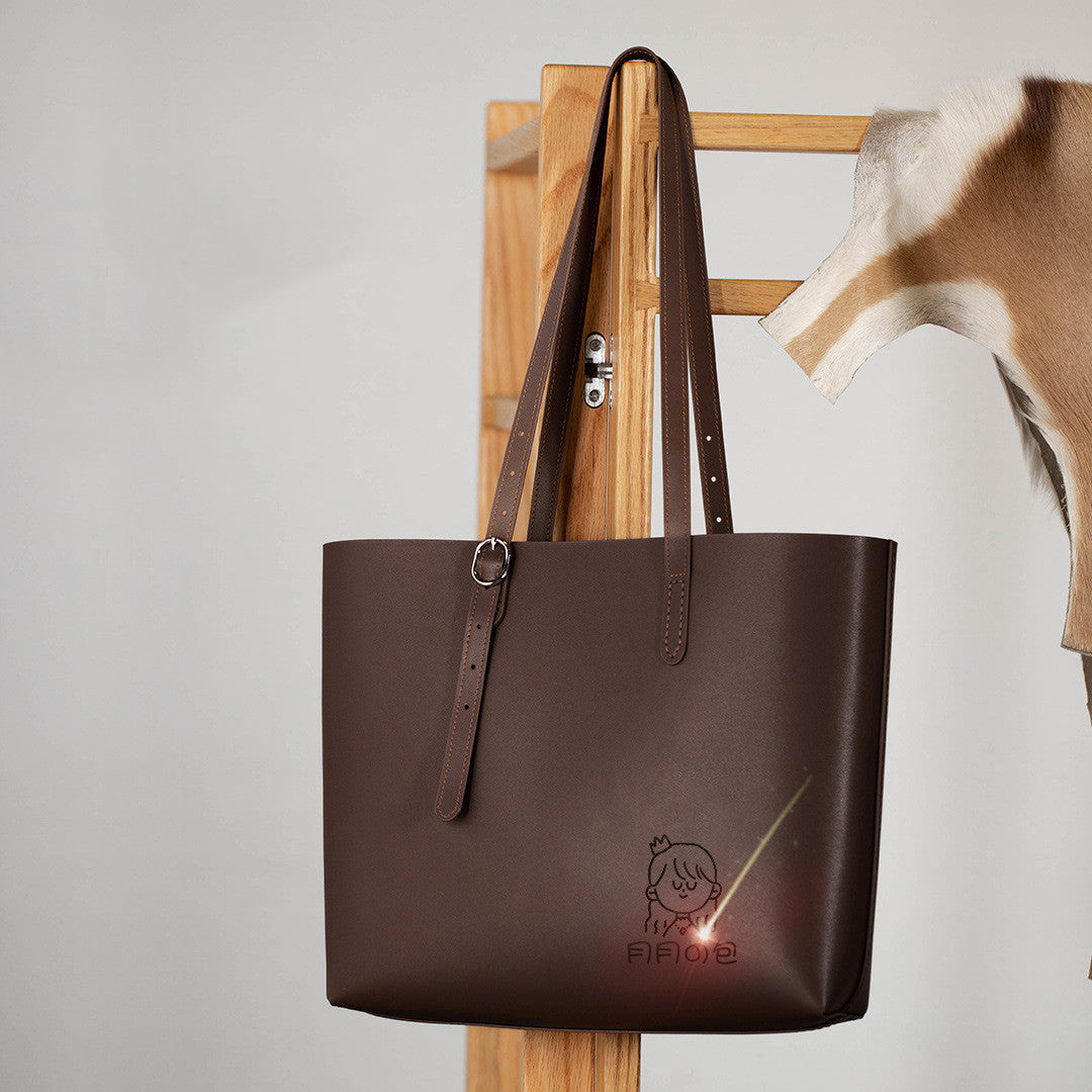 Cowhide All Match Handbag Women Handmade Diy Material Bag LadyShow.Store
