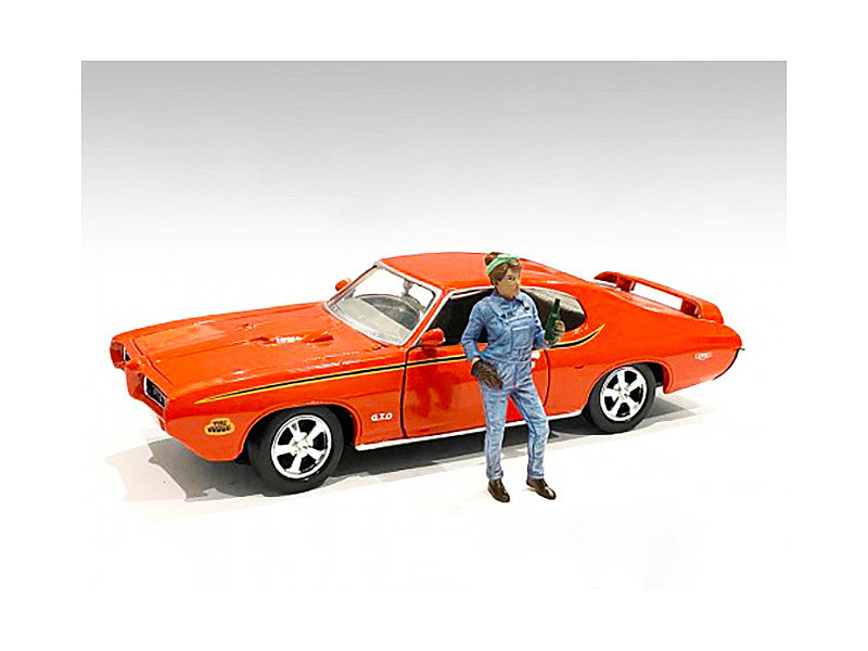 Retro Female Mechanic IV Figurine for 1/24 Scale Models by American Diorama LuxuryLifeWay Online Store