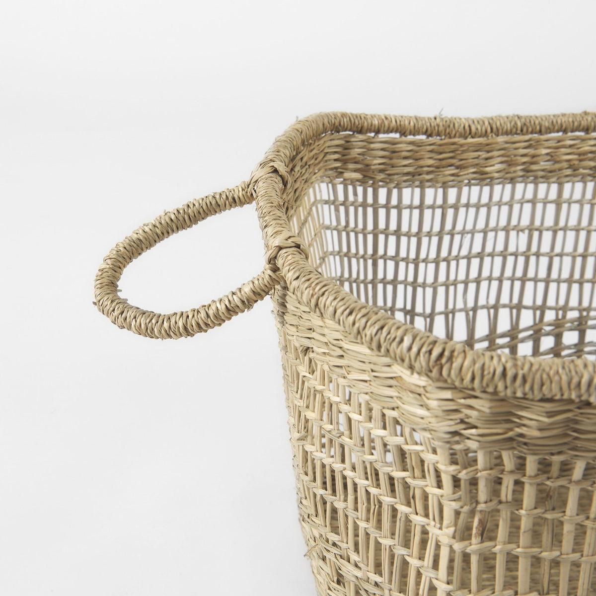 Set Of Two Brown Wicker Storage Baskets LuxuryLifeWay Online Store