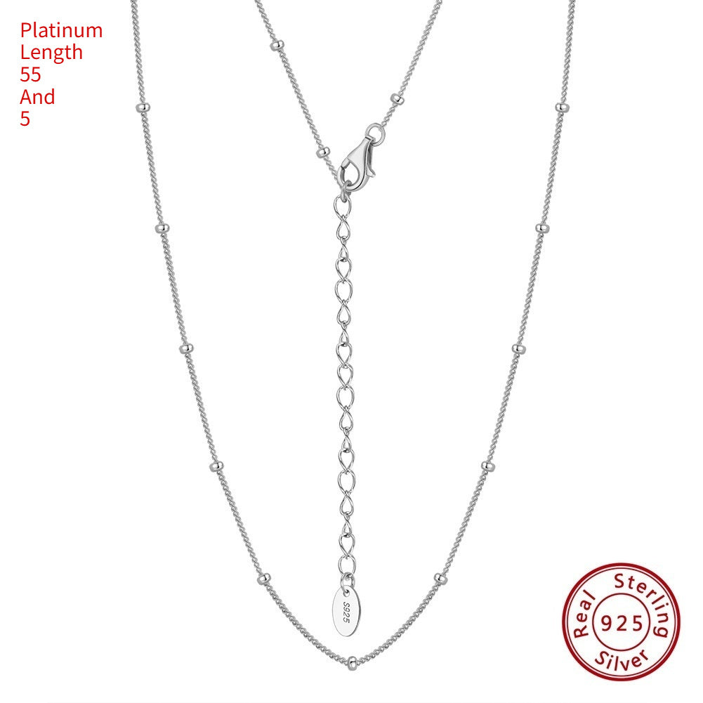 S925 Sterling Silver Necklace 14K Gold LadyShow.Store