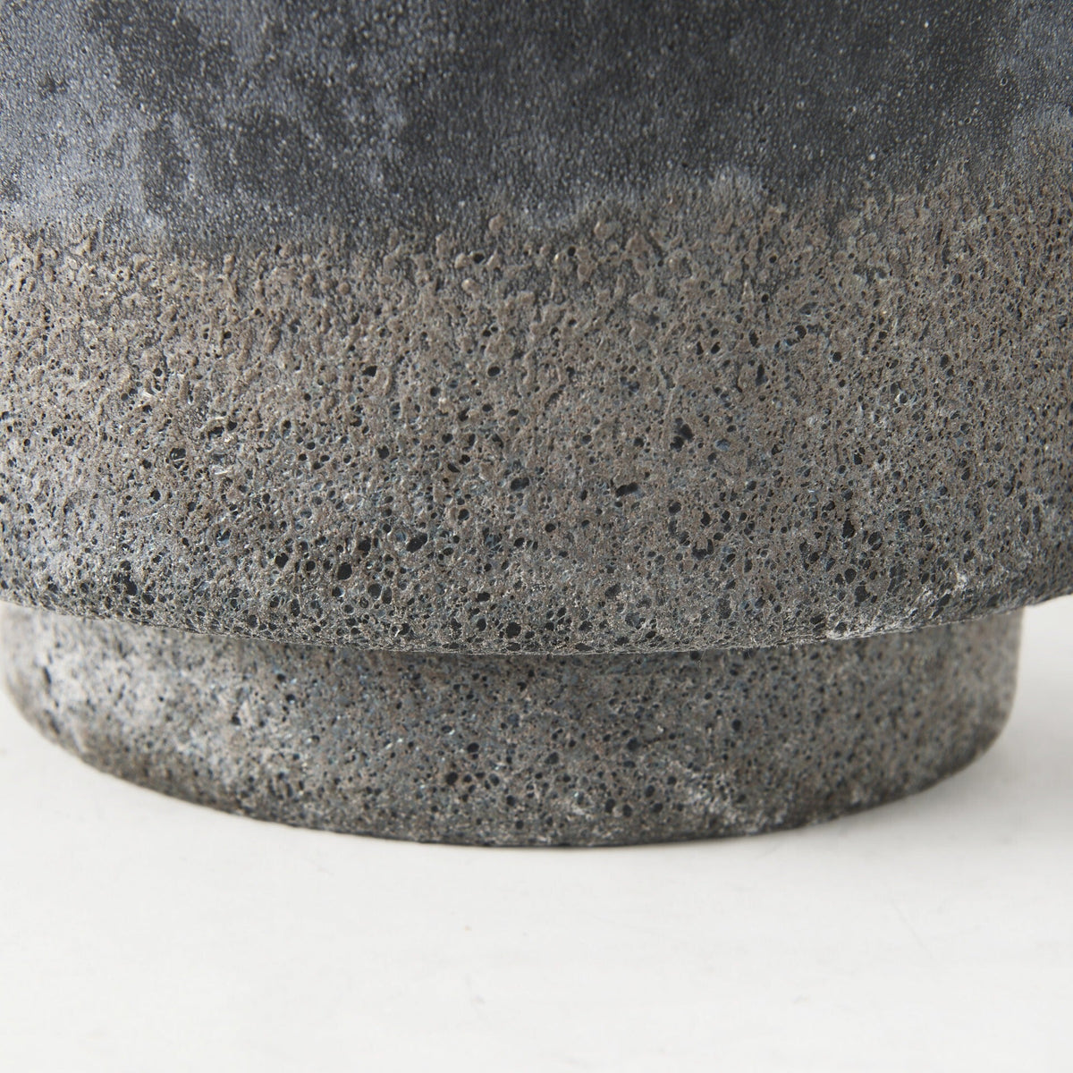 9" Black Brown and Gray Ombre Textured Ceramic Vase LuxuryLifeWay Online Store