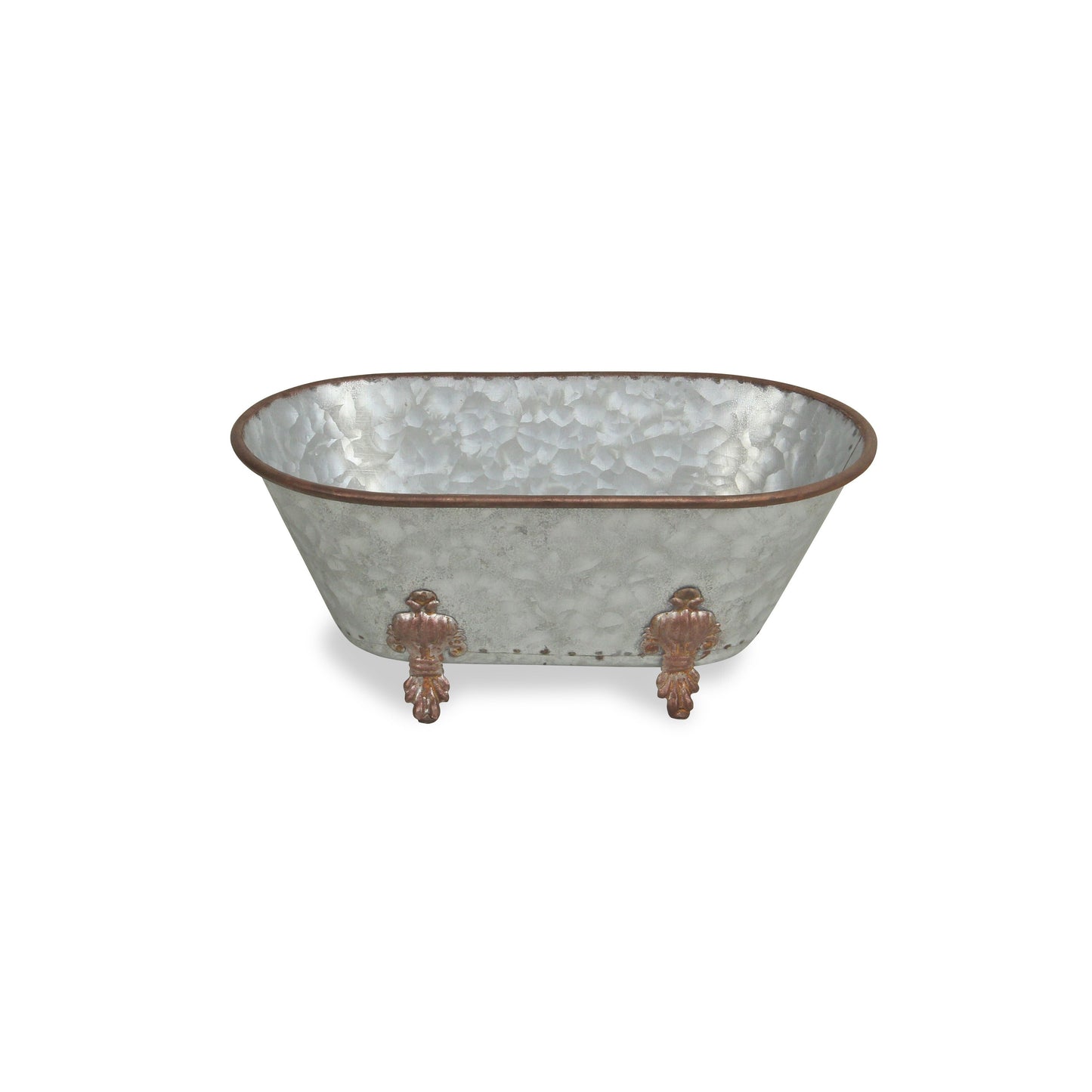 Jumbo Hammered Metal Bathtub Sculpture LuxuryLifeWay Online Store