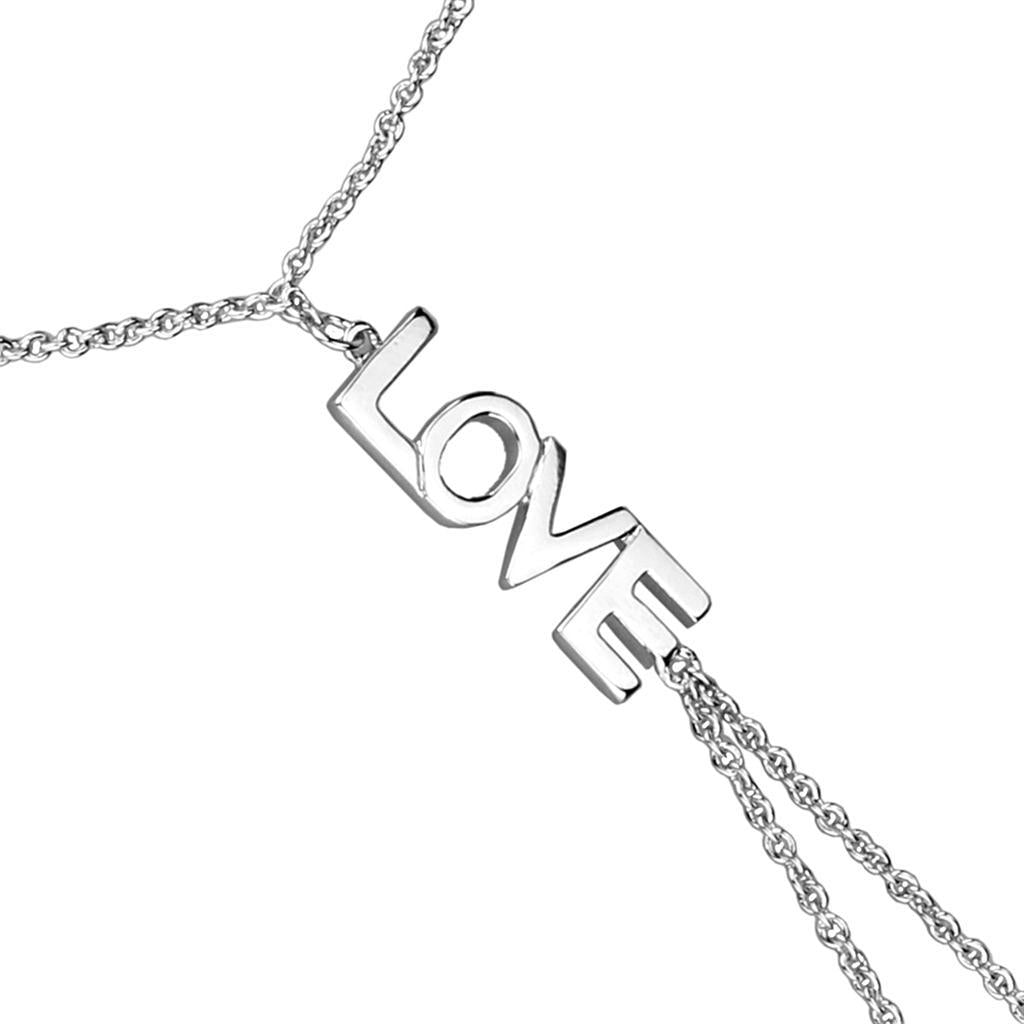 3W1042 - Rhodium Brass Bracelet with No Stone LuxuryLifeWay Online Store