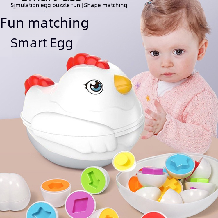 Cross-Border Baby Toy Smart Egg for Color and Shape Learning LuxuryLifeWay Online Store