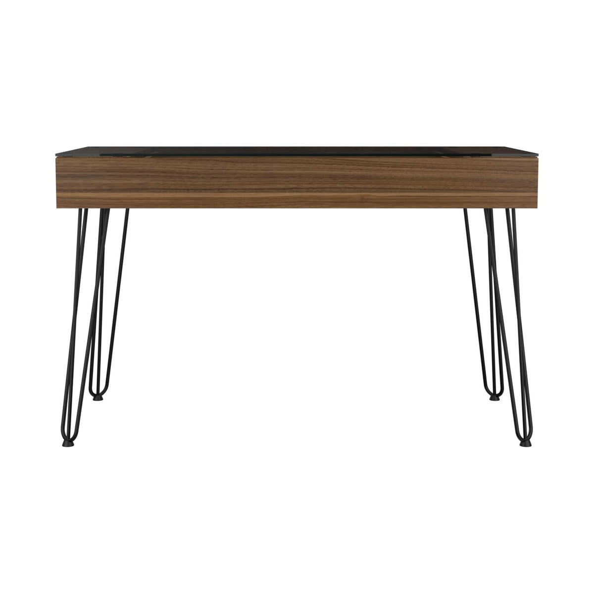 47" Brown and Black Computer Desk LuxuryLifeWay Online Store