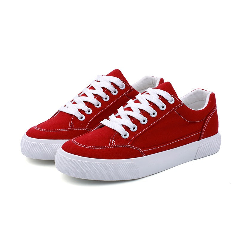 Star white shoes low shoes casual shoes help female Korean female students all-match cloth shoes Best YouTube Store