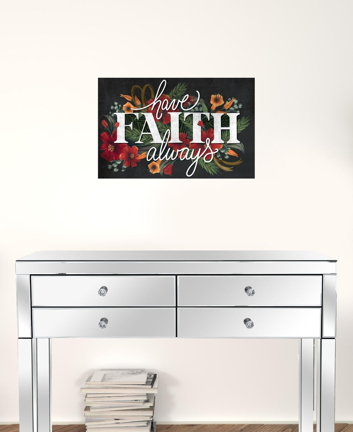 Set Of Two Cherish and Have Faith 3 White Framed Print Wall Art LuxuryLifeWay Online Store