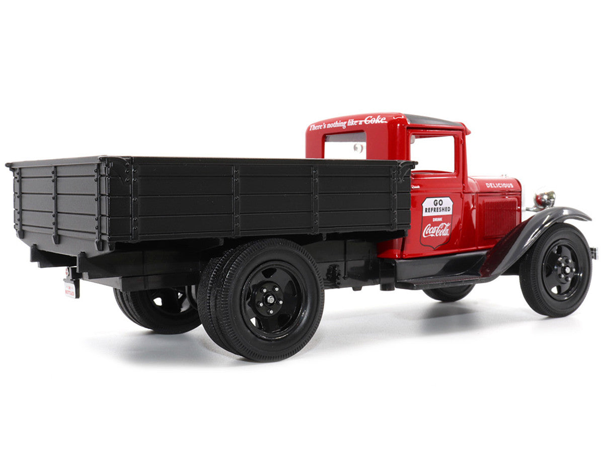 1931 Ford Model AA Pickup Truck Red and Black "Go Refreshed - Drink Coca-Cola" 1/24 Diecast Model Car by Motor City Classics LuxuryLifeWay Online Store