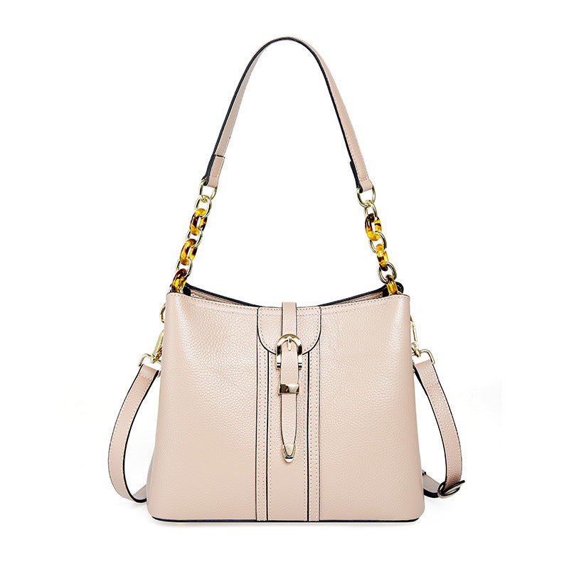 Leather Handbags Large Capacity Bucket Bag LadyShow.Store