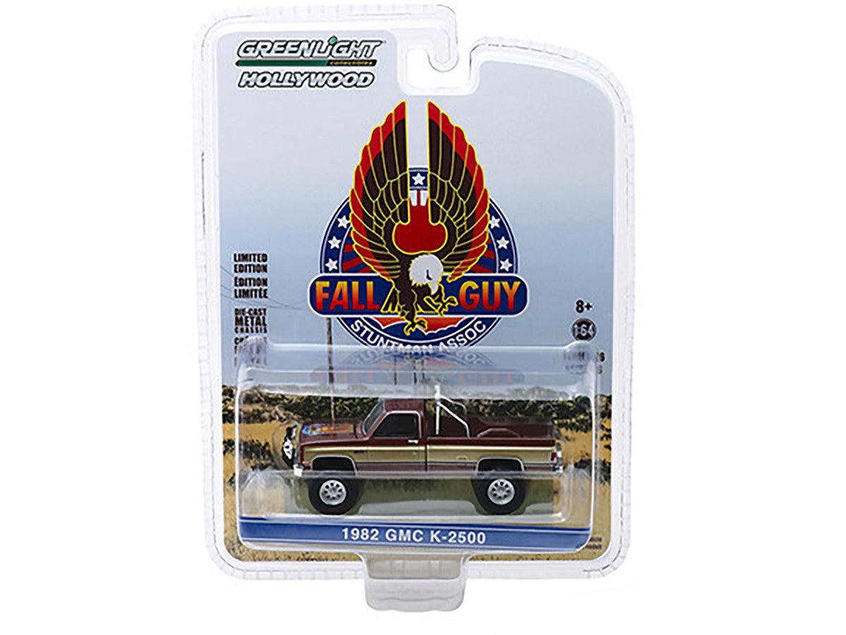 1982 GMC K-2500 Pickup Truck Brown Metallic with Gold Stripes "Fall Guy Stuntman Association" "The Fall Guy" (1981-1986) TV Series "Hollywood Series" Release 26 1/64 Diecast Model Car by Greenlight LuxuryLifeWay Online Store