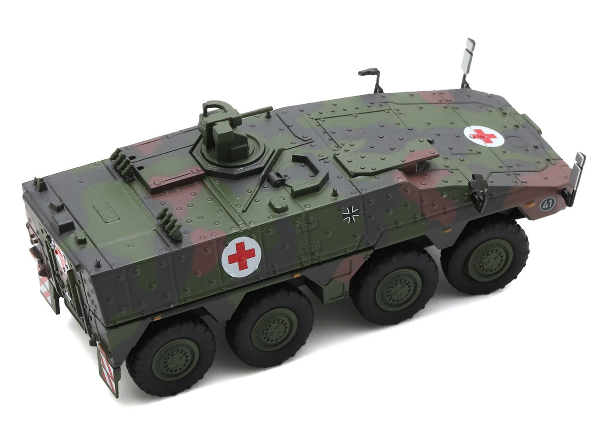Tpz. Tank Boxer "Medic Unit - German Army" Green Camouflage 1/87 (HO) Scale Diecast Model Car by Schuco LuxuryLifeWay Online Store