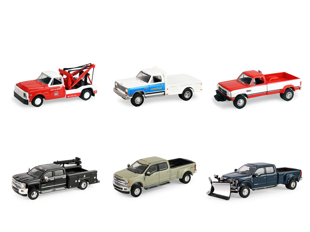 "Dually Drivers" Series 17 Set of 6 pieces 1/64 Diecast Model Cars by Greenlight LuxuryLifeWay Online Store