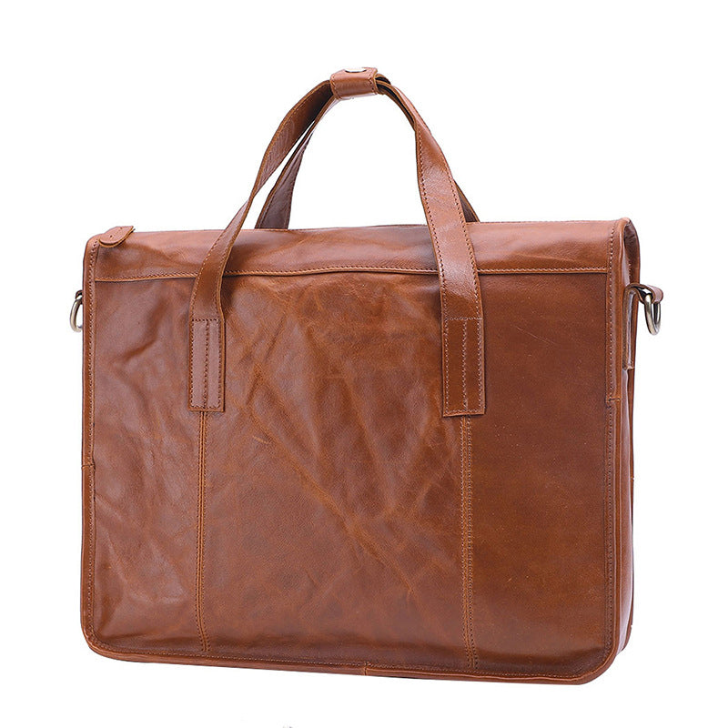 Men's leather briefcase CJD