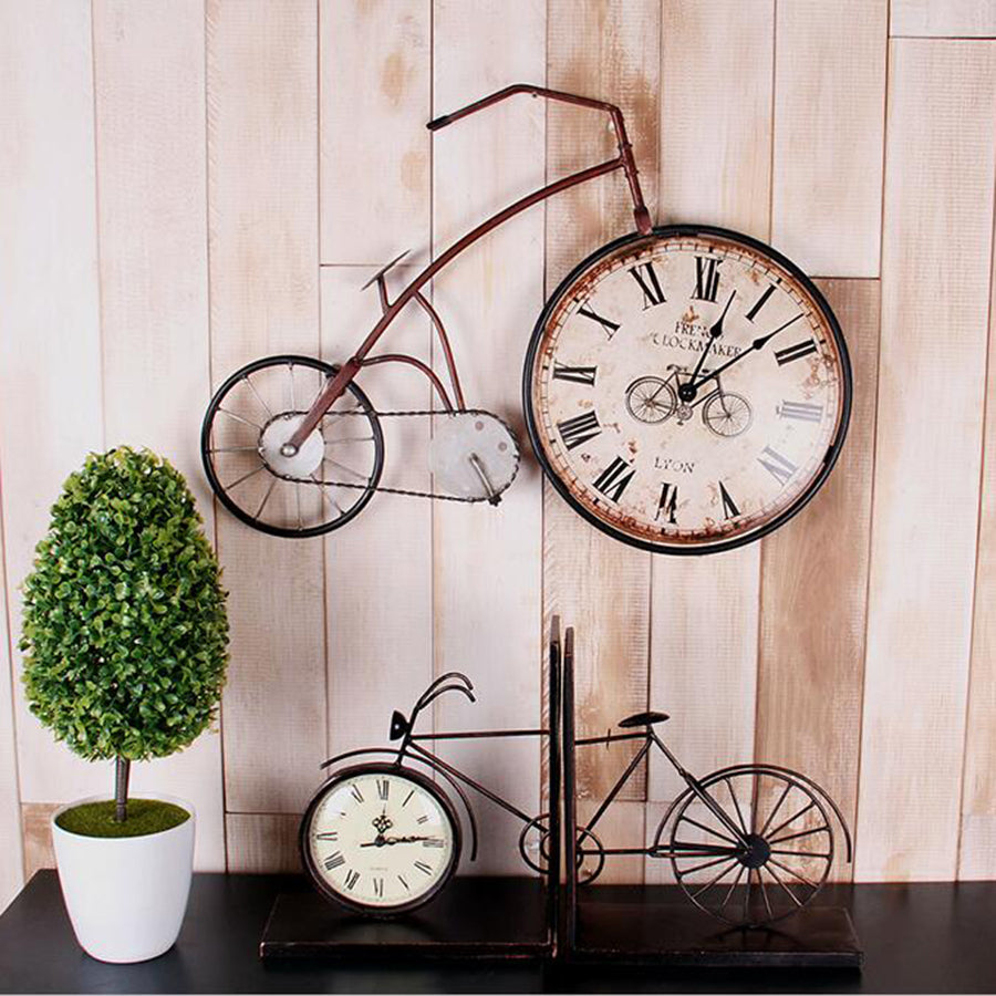Creative bicycle wall clock PearlNestDecor.com