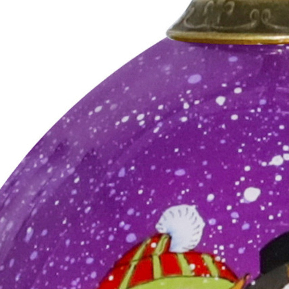 Amore Snowmen Hand Painted Mouth Blown Glass Ornament LuxuryLifeWay Online Store
