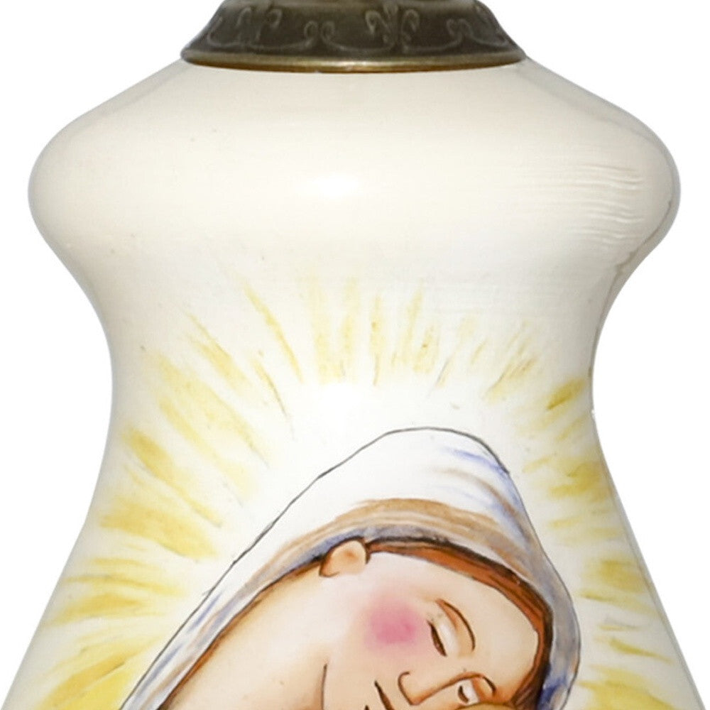 Mother Mary with Baby Hand Painted Mouth Blown Glass Ornament LuxuryLifeWay Online Store