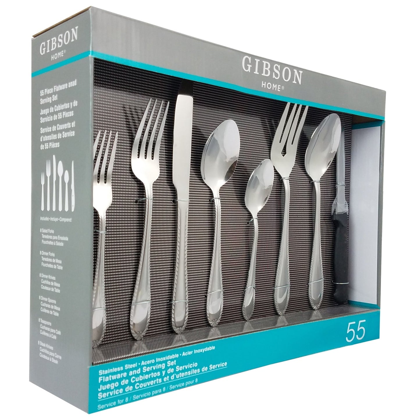 Gibson Home Wilmington Plus 55-Piece Flatware Set LuxuryLifeWay Online Store