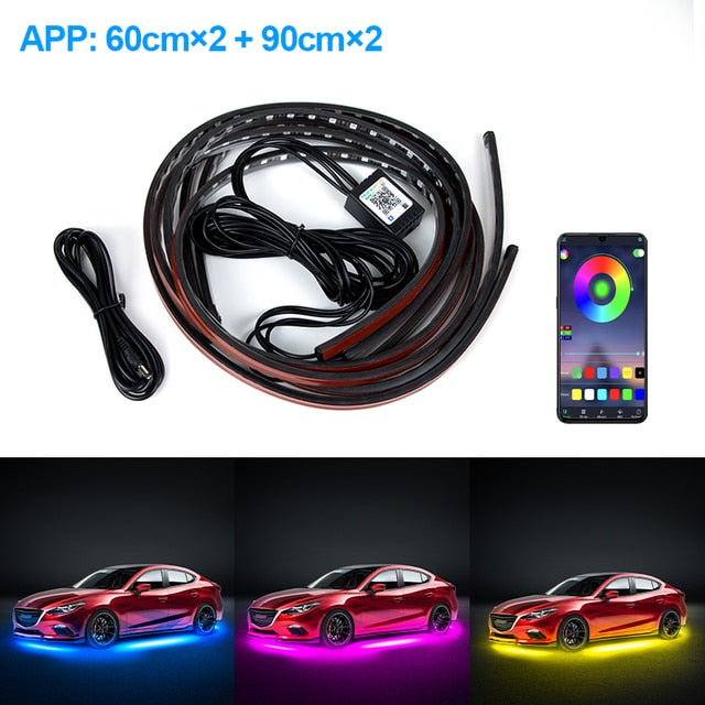 Car Flexible Ambient Atmosphere Lamp Pi-Mart
