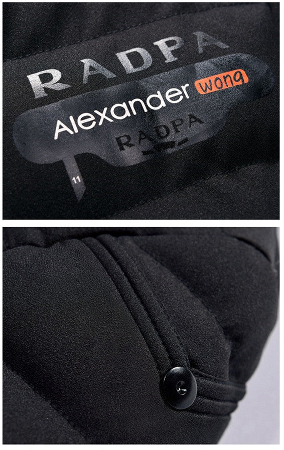 Thick Padded Jacket Stand Up Collar For Slim Fit And Warmth CJD