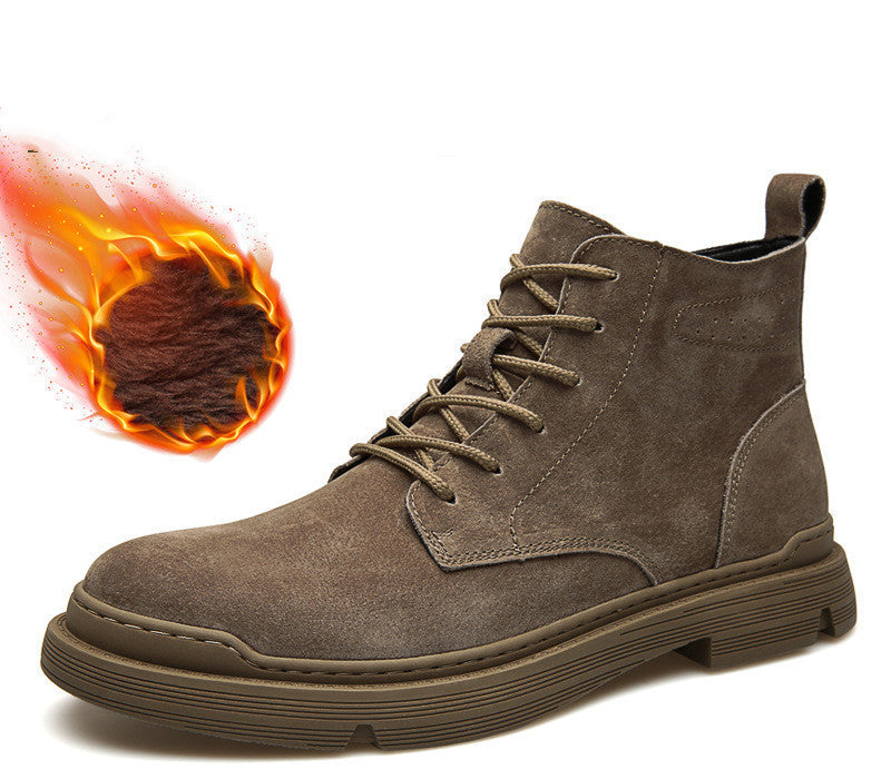 Workwear Shoes Mid-help War Wolf Tide Men's Boots British Style Desert Boots Best YouTube Store