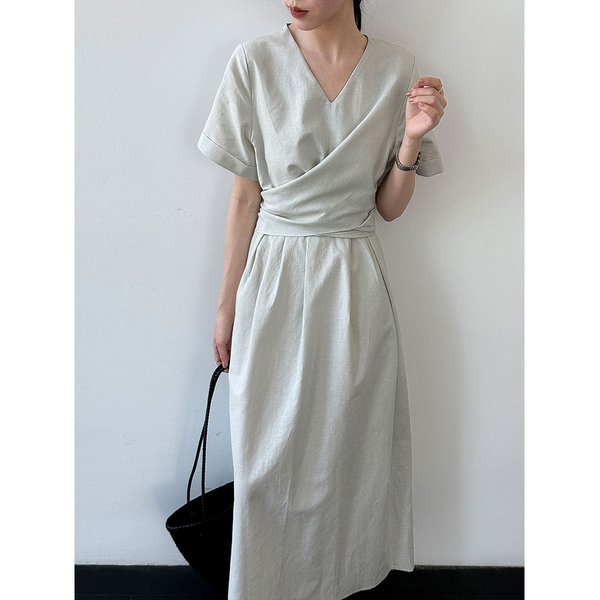 Sophisticated Cross-Tie Dress For Women NorixaFashion.com
