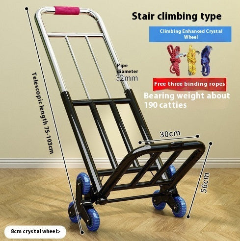 Hand Buggy Foldable And Portable Luggage Shopping Shopping Shopping Shopping Load Best YouTube Store