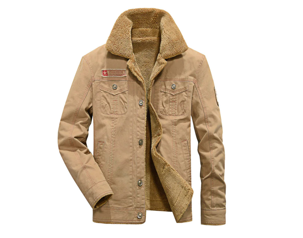 Thick Military Collar Winter Jacket Coat