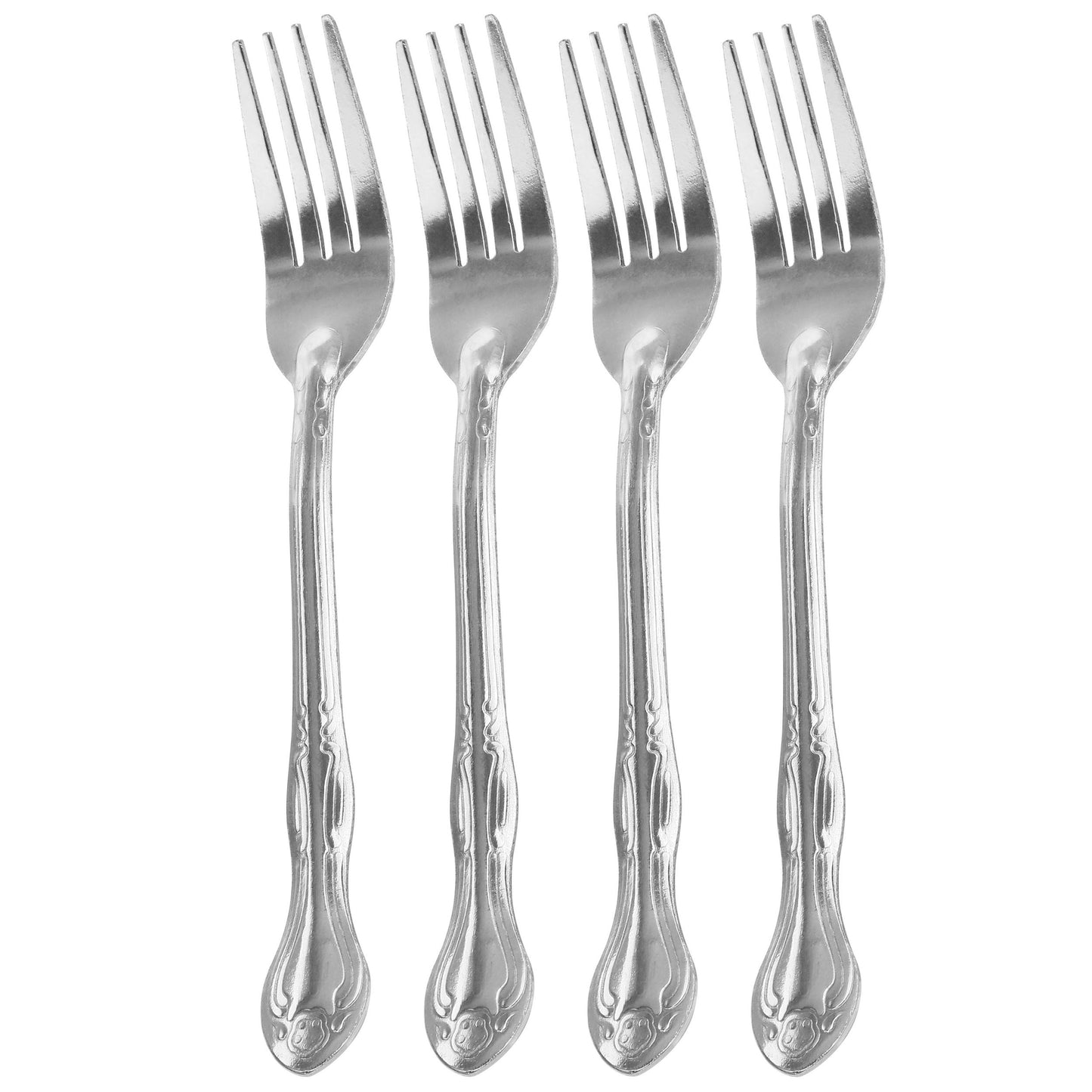 Gibson Home Abbie 4 Piece Stainless Steel Dinner Fork Set LuxuryLifeWay Online Store