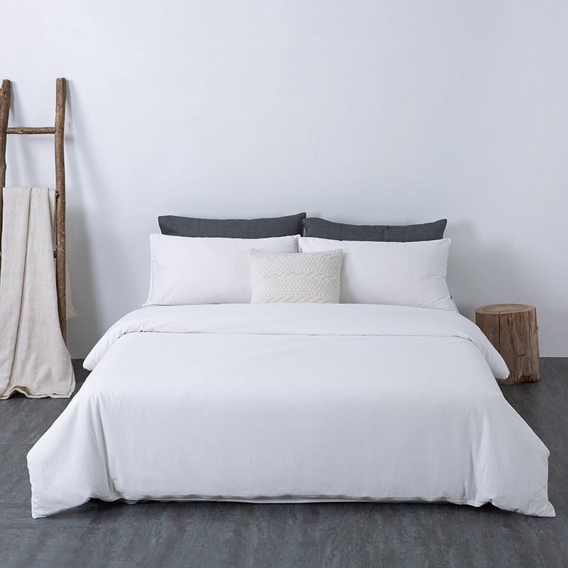 Water pure cotton 4-piece bedding sheet quilt cover cotton set CJD2