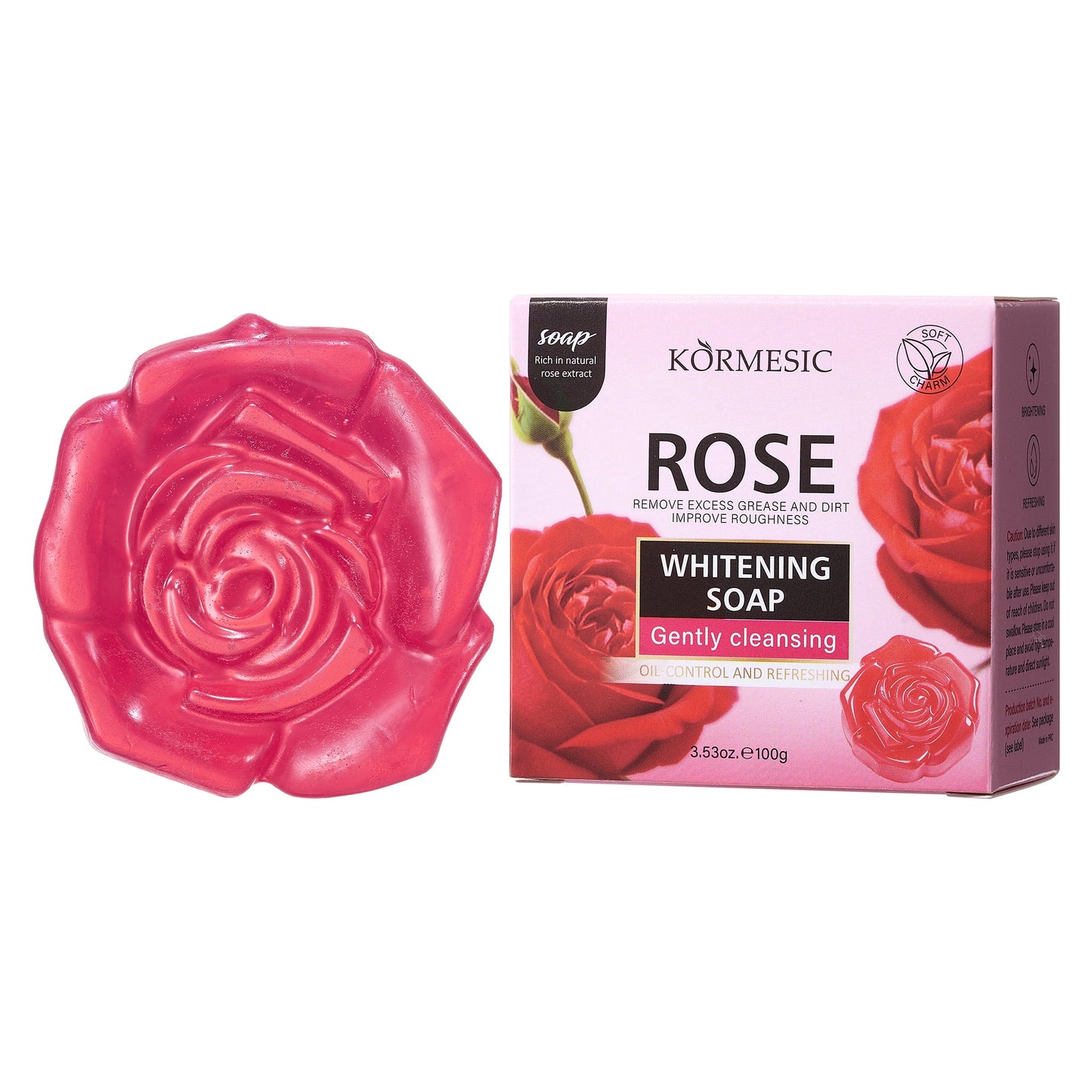 KORMESIC Red Rose Whitening Soap UKQB
