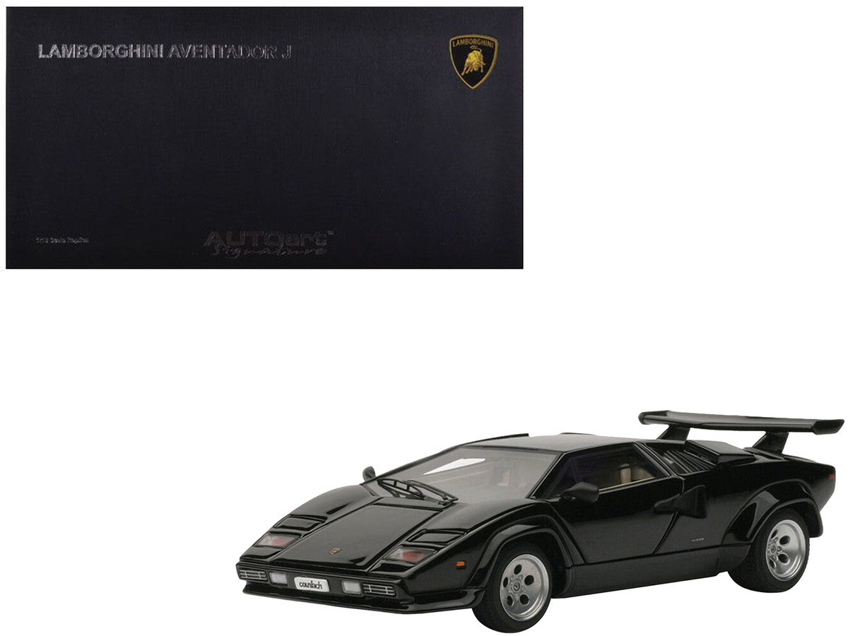 Lamborghini Countach 5000S Black 1/43 Diecast Model Car by Autoart LuxuryLifeWay Online Store