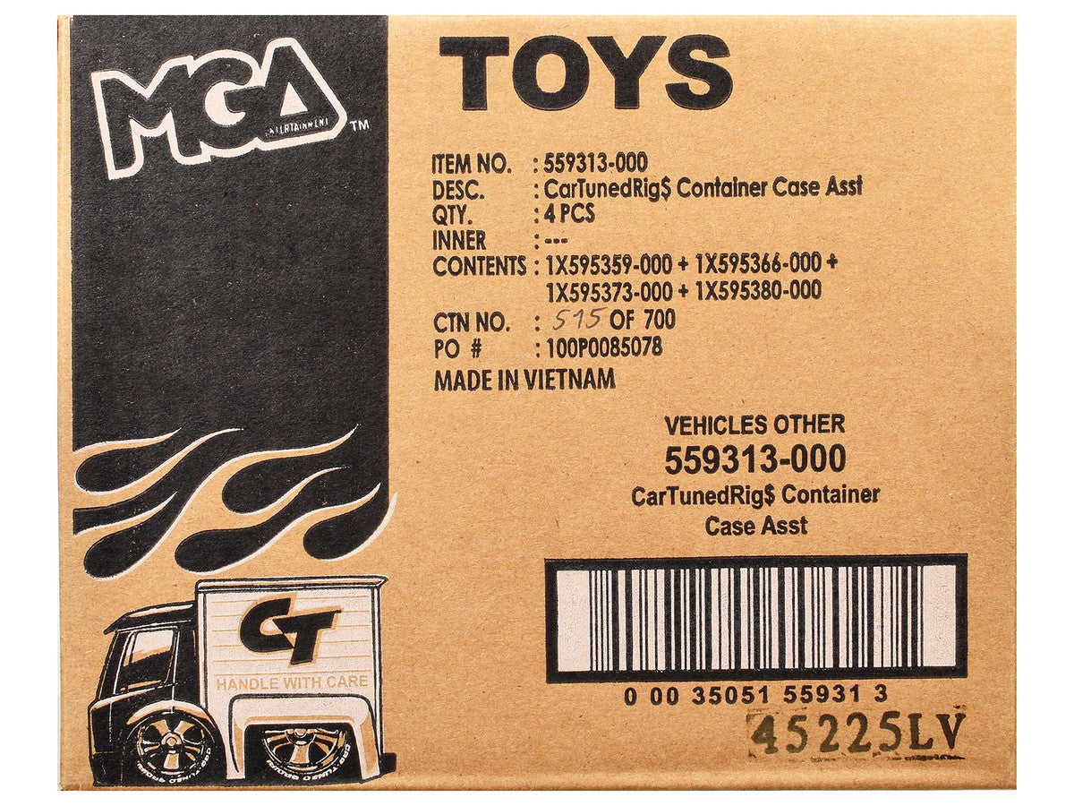 "Rigs" Container Case Series 1 Set of 4 Pieces Diecast Model Cars by CarTuned LuxuryLifeWay Online Store