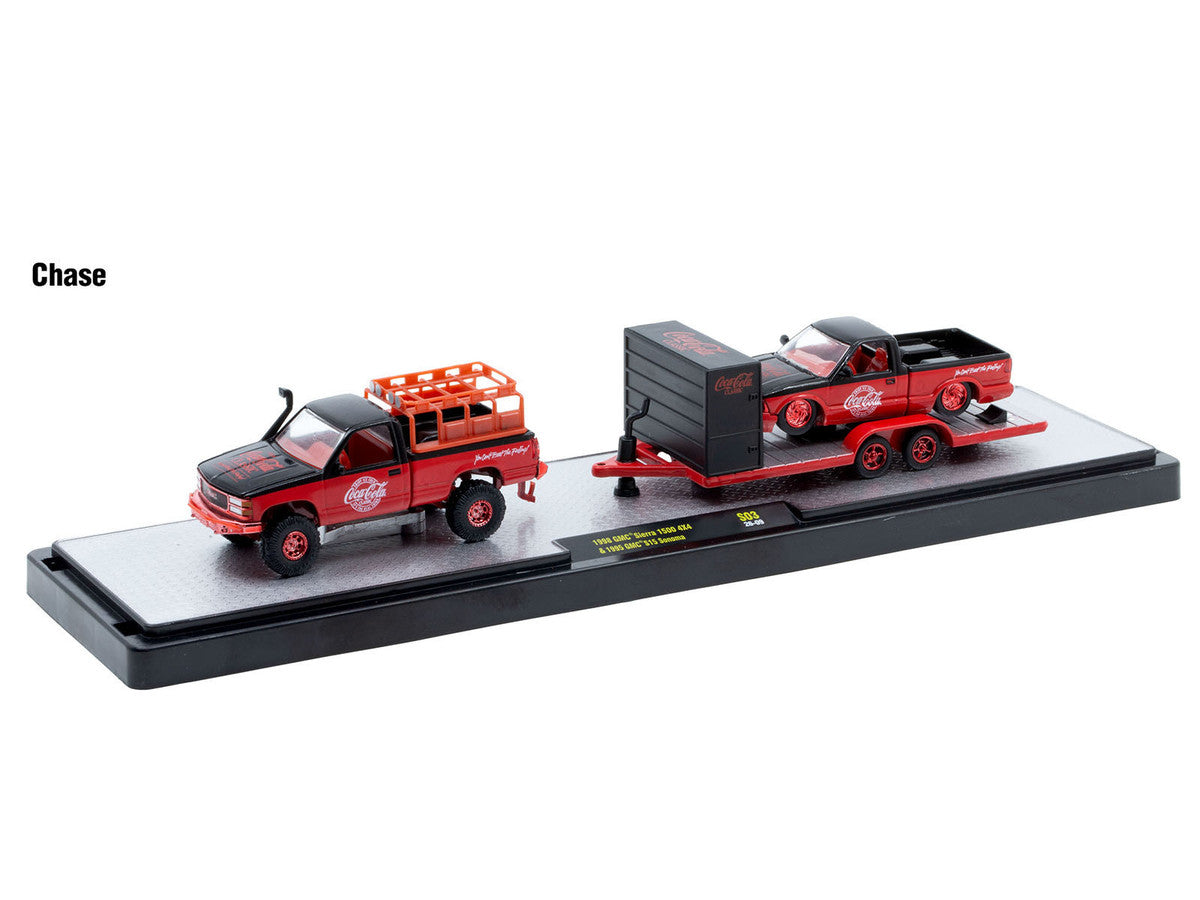 Auto Haulers "Coca-Cola" Set of 3 pieces Release S03 Limited Edition to 4800 pieces Worldwide 1/64 Diecast Model by M2 Machines LuxuryLifeWay Online Store