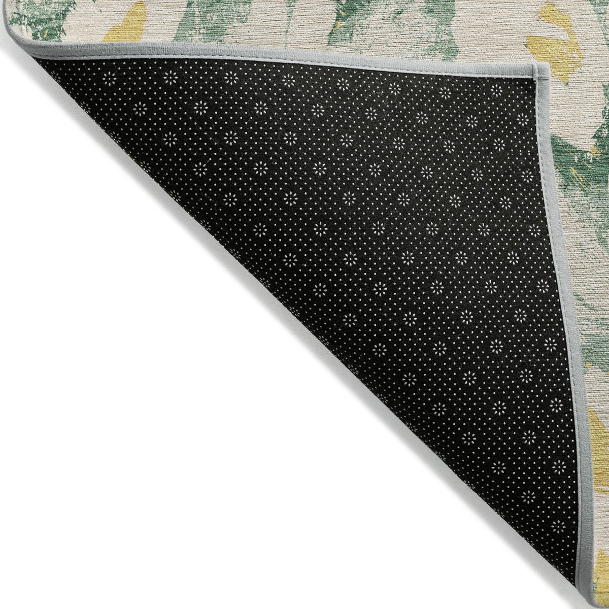 3' X 5' Green Floral Washable Non Skid Indoor Outdoor Area Rug LuxuryLifeWay Online Store