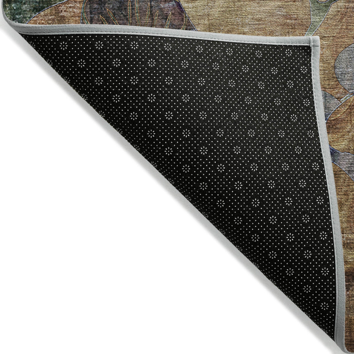 3' X 5' Beige and Blue Abstract Washable Indoor Outdoor Area Rug LuxuryLifeWay Online Store