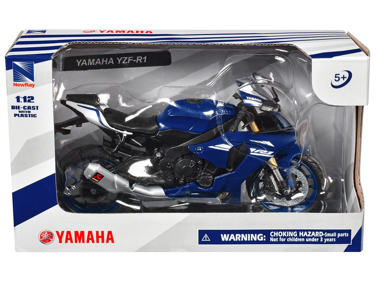 Yamaha YZF-R1 Motorcycle Blue 1/12 Diecast Model by New Ray LuxuryLifeWay Online Store