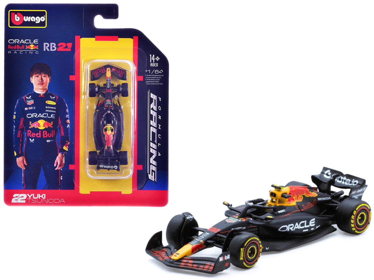 Red Bull Racing RB21 #22 Yuki Tsunoda Formula One F1 World Championship (2025) "Formula Racing" Series 1/64 Diecast Model Car by Bburago LuxuryLifeWay Online Store