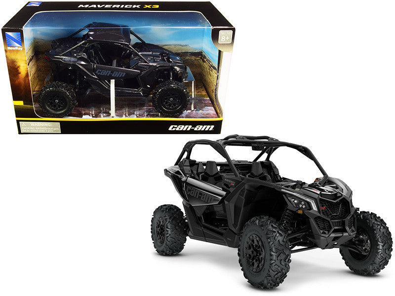 CAN-AM Maverick X3 ATV Triple Black 1/18 Diecast Model by New Ray LuxuryLifeWay Online Store