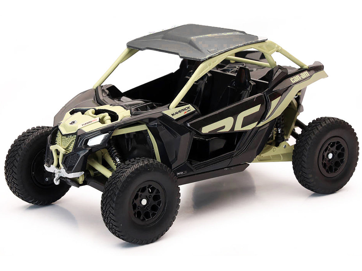 Can-Am Maverick X3 XRC Turbo ATV Tan and Black with Silver Top cast 1/18 Diecast Model by New Ray LuxuryLifeWay Online Store