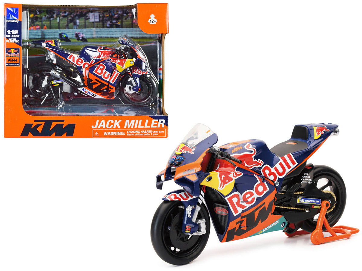 KTM RC16 Motorcycle #43 Jack Miller "Red Bull KTM Factory Racing" MotoGP World Championship (2023) 1/12 Diecast Model by New Ray LuxuryLifeWay Online Store