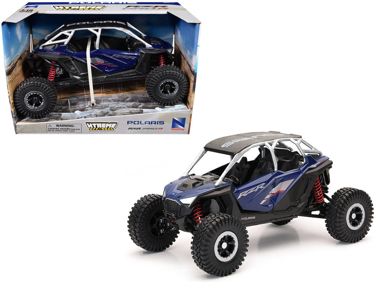 Polaris RZR Pro R UTV Blue with Black Top "Xtreme Off-Road" Series 1/18 Diecast Model by New Ray LuxuryLifeWay Online Store