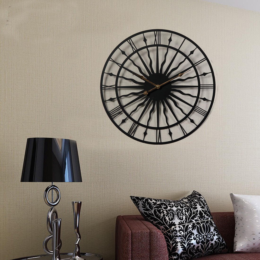 Creative Wall Clock Living Room Decoration FashionMute PearlNestDecor.com